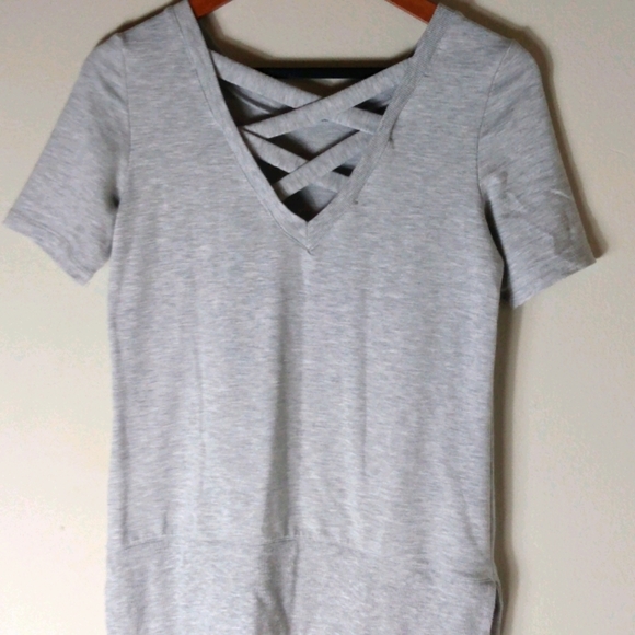 90 Degree By Reflex Tops - 90 Degree Gray Yoga Sweatshirt Top S